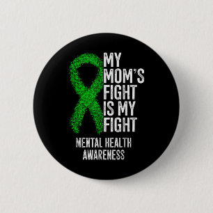 Badge Rond 5 Cm Mon combat de mamans est ma lutte sensibilisation