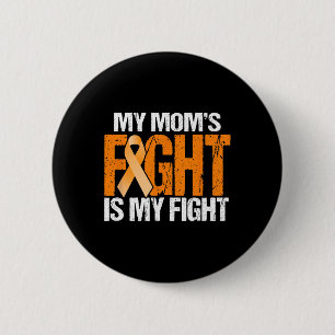 Badge Rond 5 Cm Mon combat de mères est ma lutte contre la leucémi