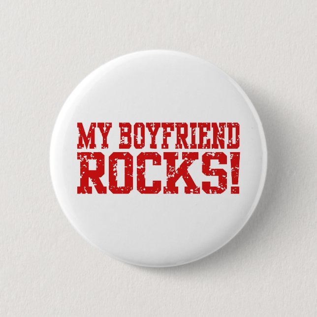 Badge Rond 5 Cm Mon copain Rocks (Devant)