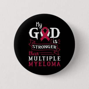 Badge Rond 5 Cm Mon Dieu est plus fort que la sensibilisation au m
