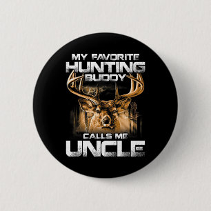 Badge Rond 5 Cm Mon Épouse De Chasse Favorite M'Appelle Oncle