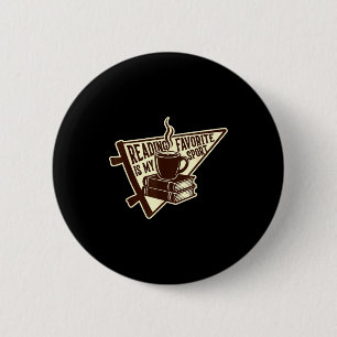 Badge Rond 5 Cm Mon fanion préféré de livre de sport