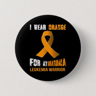 BADGE ROND 5 CM MON GRAND-MÈRE - MON GUERRIER LEUKEMIA