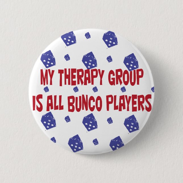 Badge Rond 5 Cm mon groupe de thérapie est tous les joueurs de (Devant)