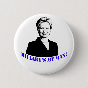 Badge Rond 5 Cm Mon homme de Hillary !