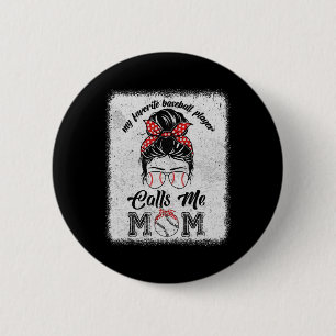 Badge Rond 5 Cm Mon Joueur De Bysebyll Préféré M'appelle Maman Bys