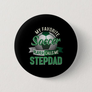 Badge Rond 5 Cm Mon Joueur De Football Favori M'appelle Beau-Père