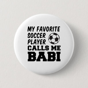 Badge Rond 5 Cm Mon Joueur De Football Favori M'appelle Bi Tchéque