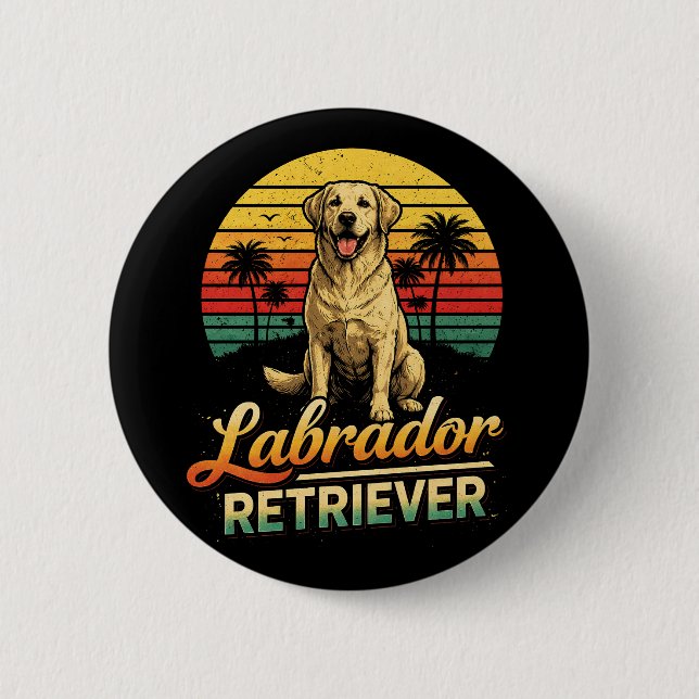 Badge Rond 5 Cm Mon Labrador Retriever (Devant)