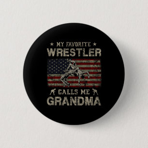Badge Rond 5 Cm Mon lutteur favori m'appelle la fête des mères de