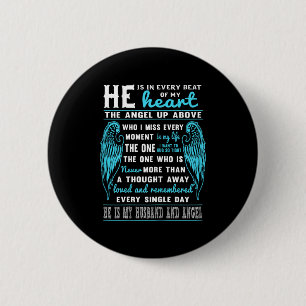 Badge Rond 5 Cm Mon mari ange gardien il tous