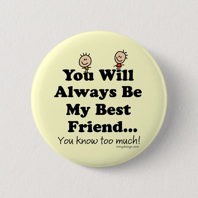 Badge Rond 5 Cm Mon meilleur ami (Devant)