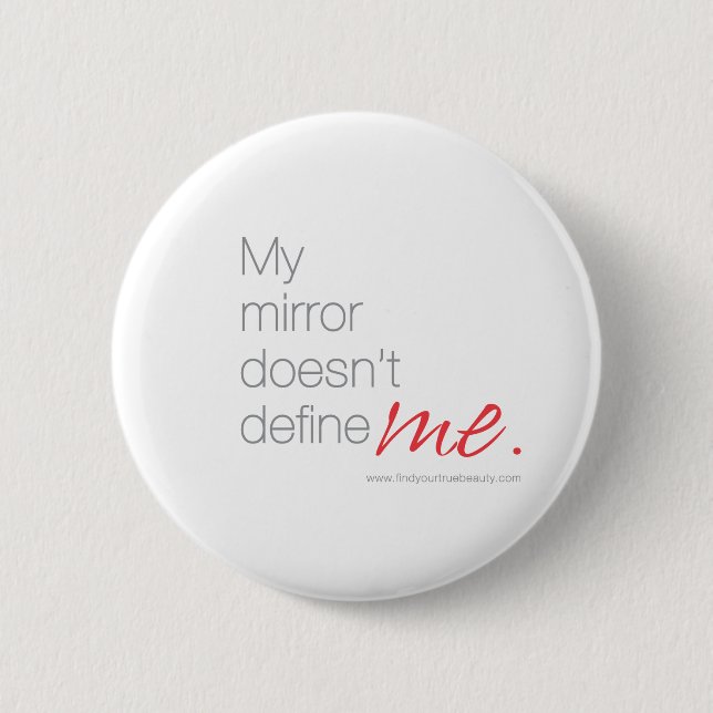 Badge Rond 5 Cm Mon miroir ne me définit pas (Devant)
