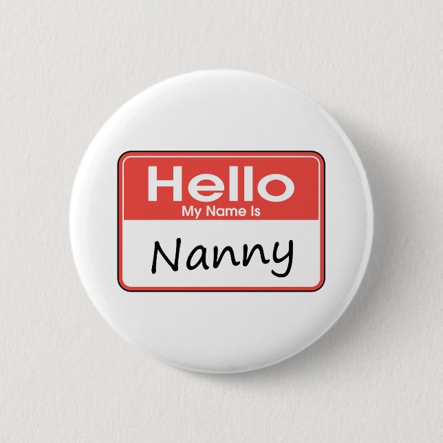 Badge Rond 5 Cm Mon nom est bonne d'enfants (Devant)