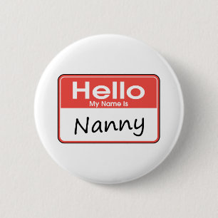 Badge Rond 5 Cm Mon nom est bonne d'enfants