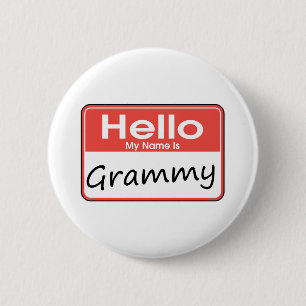 Badge Rond 5 Cm Mon nom est Grammy