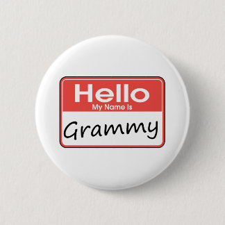 Badge Rond 5 Cm Mon nom est Grammy