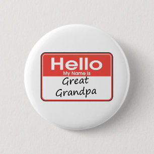 Badge Rond 5 Cm Mon nom est grand grand-papa