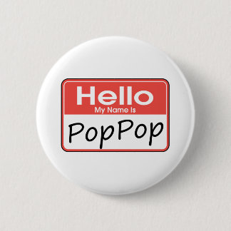 Badge Rond 5 Cm Mon nom est PopPop