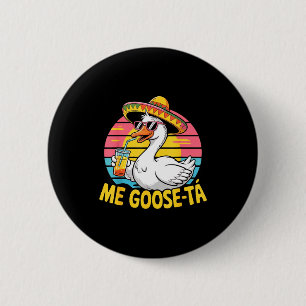 Badge Rond 5 Cm Mon oie va cinq de mayo espagnol oie sombrero 