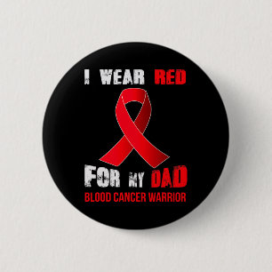 Badge Rond 5 Cm Mon papa - Mon guerrier contre le cancer du sang