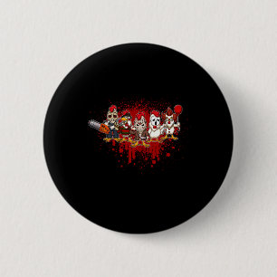 Badge Rond 5 Cm Mon petit équipage d'horreur - poulet d'Halloween