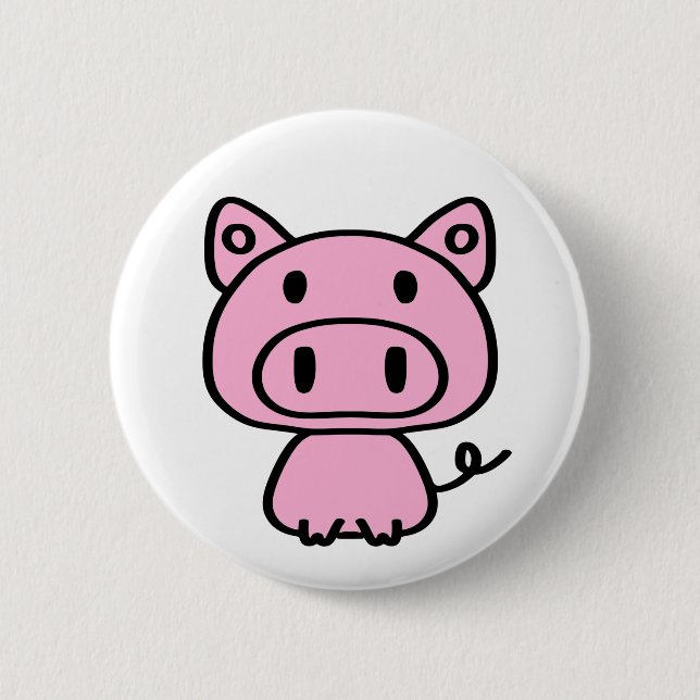 Badge Rond 5 Cm Mon petit insigne rose (Devant)