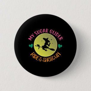Badge Rond 5 Cm Mon Planeur De Sucre Marche Chausson Halloween Cos