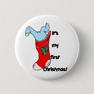 Badge Rond 5 Cm Mon premier Noël