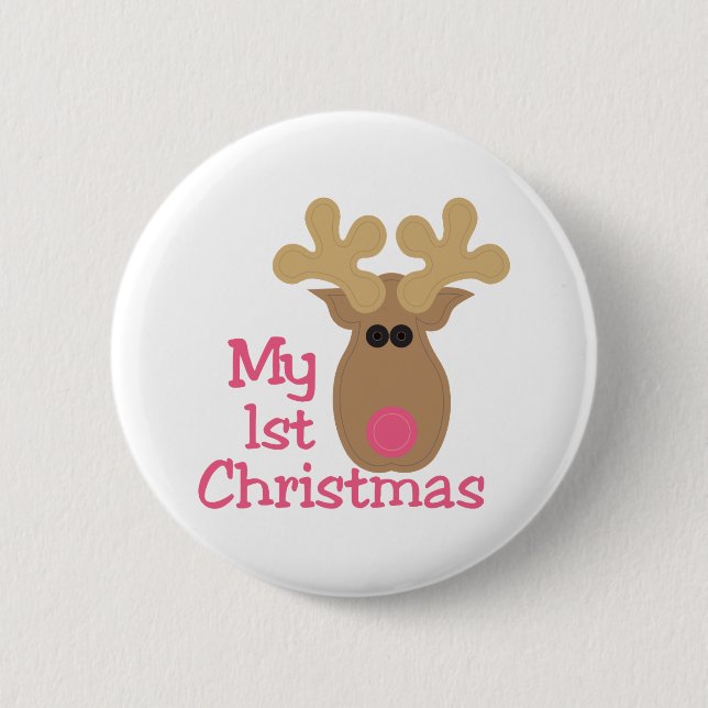 Badge Rond 5 Cm Mon premier Noël (Devant)