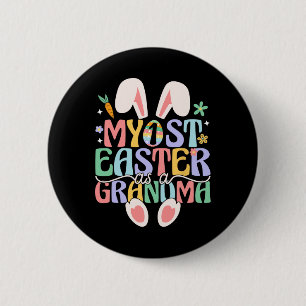 Badge Rond 5 Cm Mon premier Pâques en tant que grand-mère drôle de