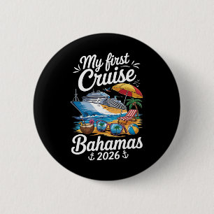Badge Rond 5 Cm Mon premier voyage de croisière Hamas 2026 vacance