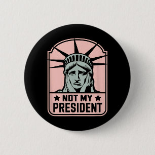 Badge Rond 5 Cm Mon président n'empêche pas Trump de résister à l'
