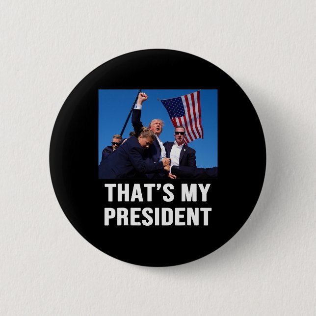 Badge Rond 5 Cm Mon président Trump 2024 (Devant)