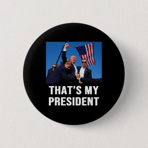 Badge Rond 5 Cm Mon président Trump 2024