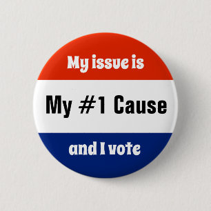 Badge Rond 5 Cm Mon problème Électorale