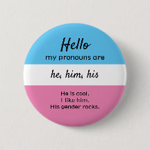 Mon Pronouns Button, Il Pronounouns