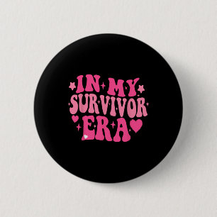Badge Rond 5 Cm Mon survivant de l'ère de la connaissance du cance