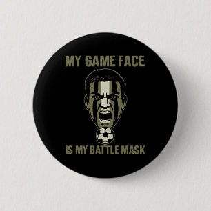 Badge Rond 5 Cm Mon Visage De Jeu Est Mon Masque Byttle Camo Fan D