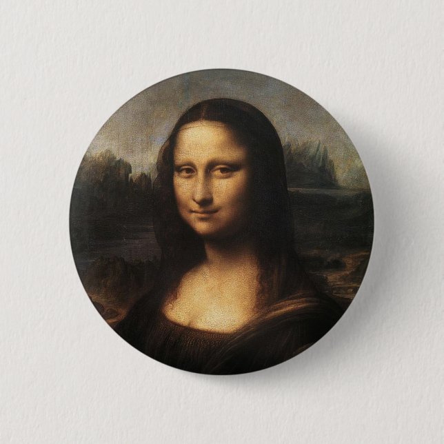 Badge Rond 5 Cm Mona Lisa (Devant)