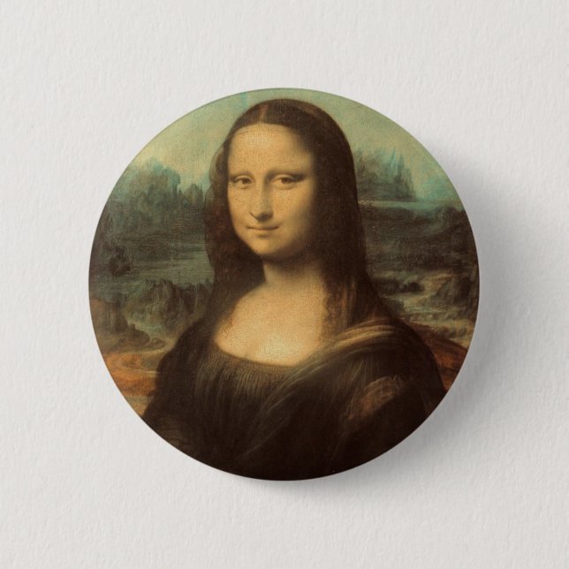 Badge Rond 5 Cm Mona Lisa (Devant)