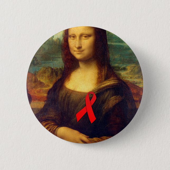 Badge Rond 5 Cm Mona Lisa (Devant)