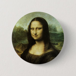 Badge Rond 5 Cm Mona Lisa de Leonardo da Vinci, Art Renaissance