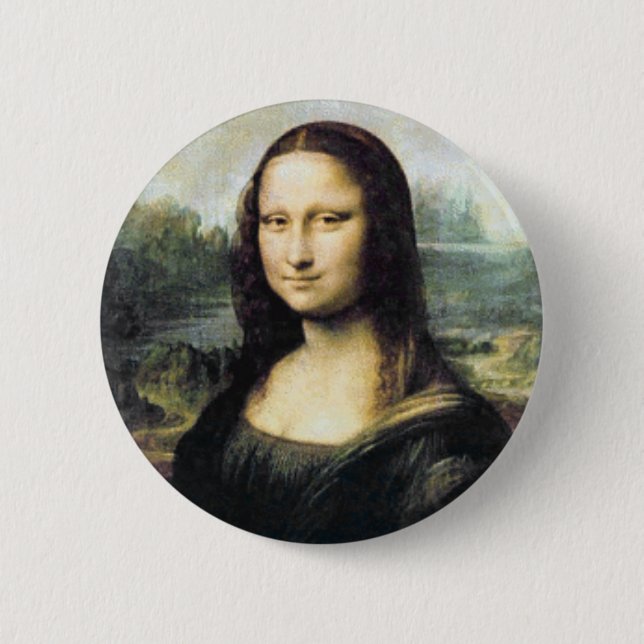 Badge Rond 5 Cm Mona Lisa Pin (Devant)