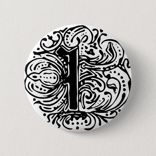 Badge Rond 5 Cm Monarchie "I" (Devant)