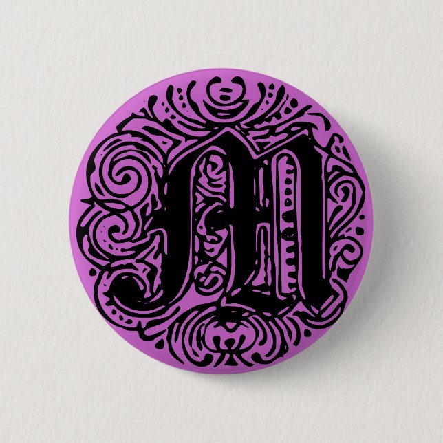 Badge Rond 5 Cm Monarchie M (Devant)
