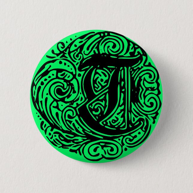 Badge Rond 5 Cm Monarchie "T" (Devant)