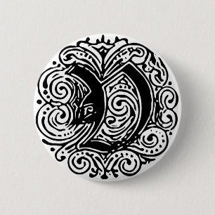 Badge Rond 5 Cm Monarchie "V"