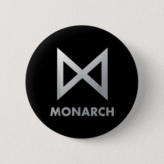 Badge Rond 5 Cm Monarque (Devant)