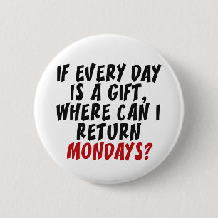 Badge Rond 5 Cm Mondays custom color button